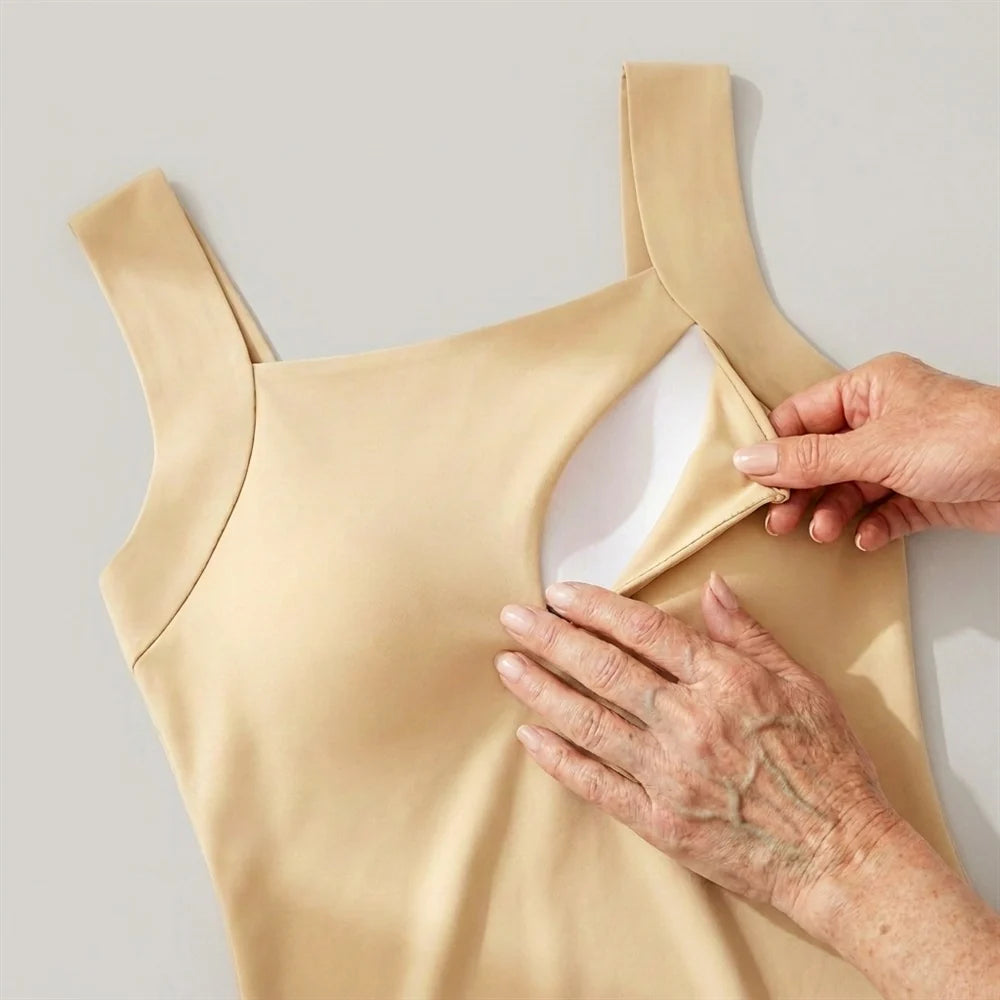 Velora™ Sculpt Tanktop – Zonder BH, Met Volledige Ondersteuning