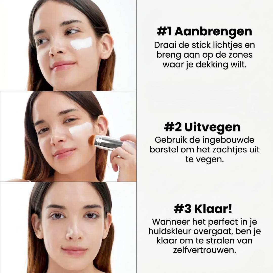 Intelligente foundation met geïntegreerde kwast