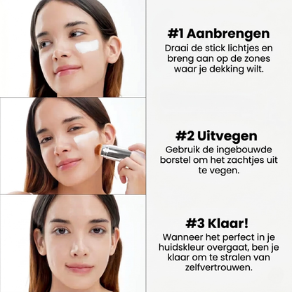 Intelligente foundation met geïntegreerde kwast