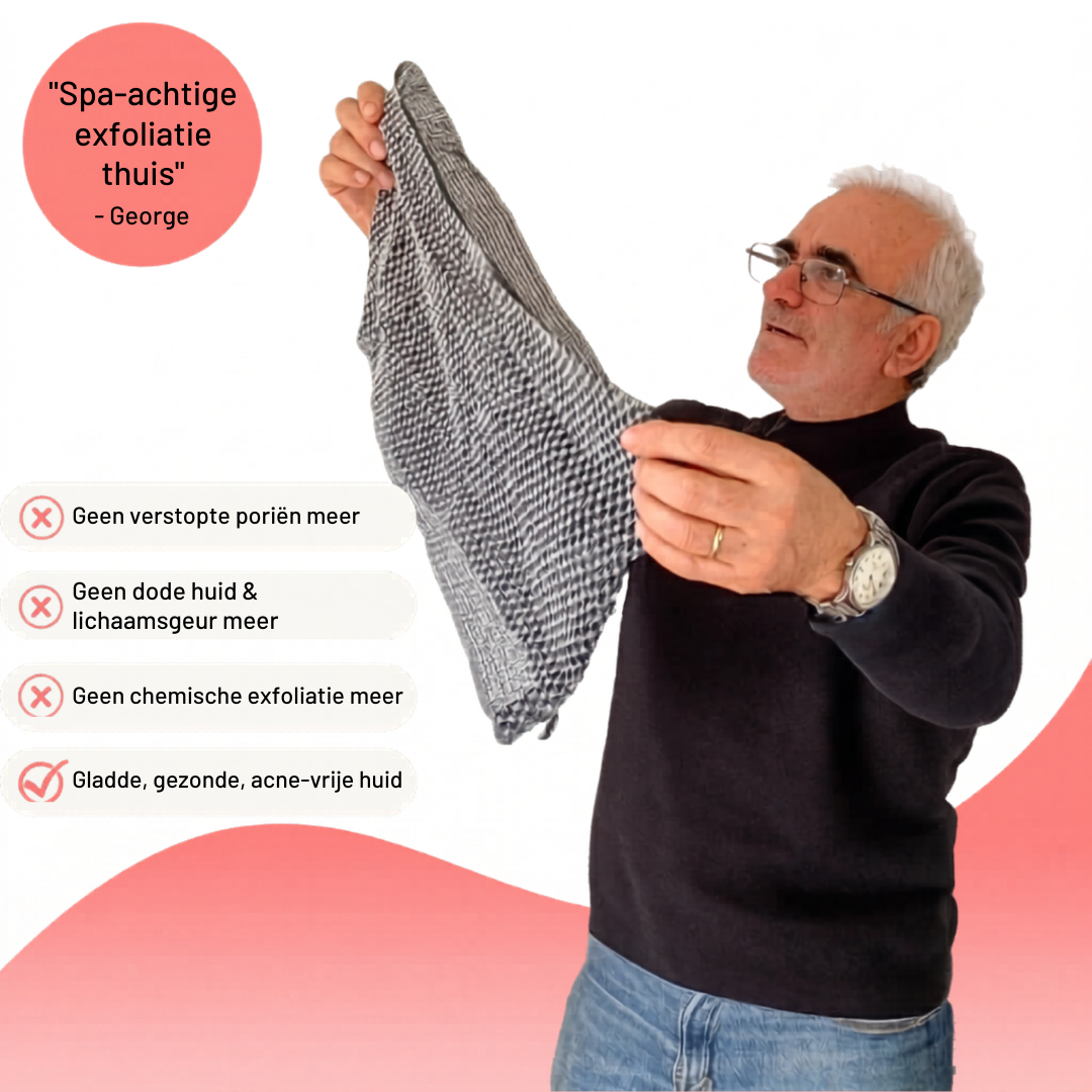Velora Exfoliërende Antibacteriële Douchedoek