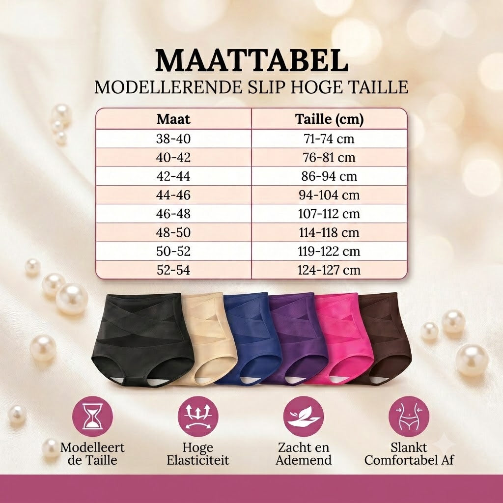 Corrigerende slip met hoge taille en buikcontrole