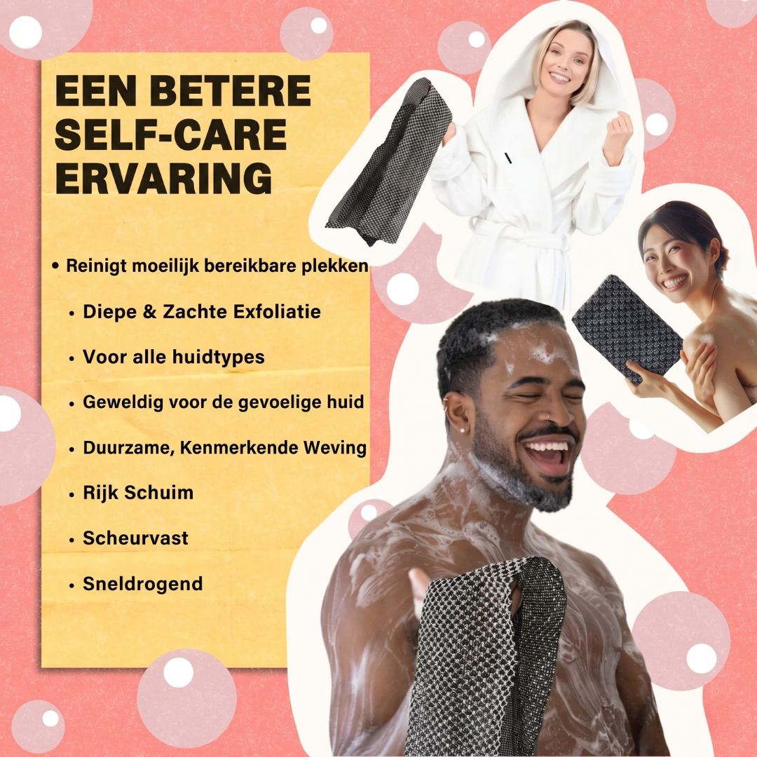 Velora Exfoliërende Antibacteriële Douchedoek