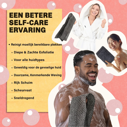 Velora Exfoliërende Antibacteriële Douchedoek