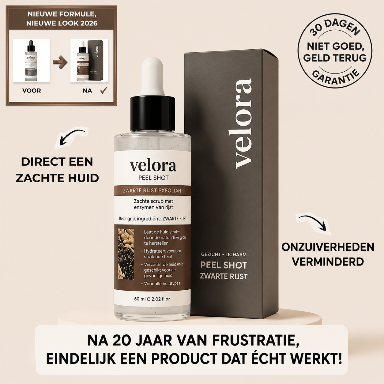 Peel Shot - Verwijdert onzuiverheden en laat uw huid stralen