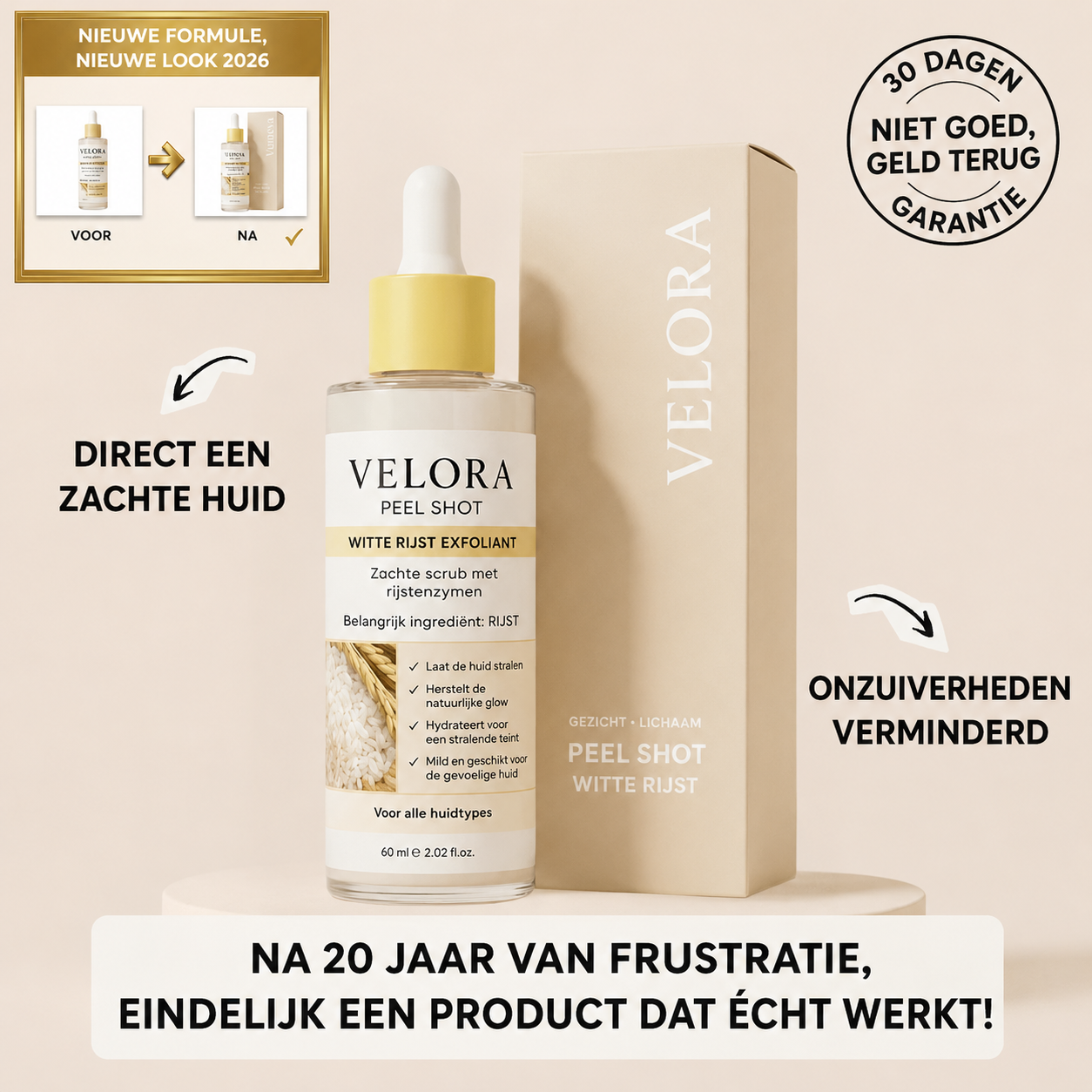 Peel Shot - Verwijdert onzuiverheden en laat uw huid stralen