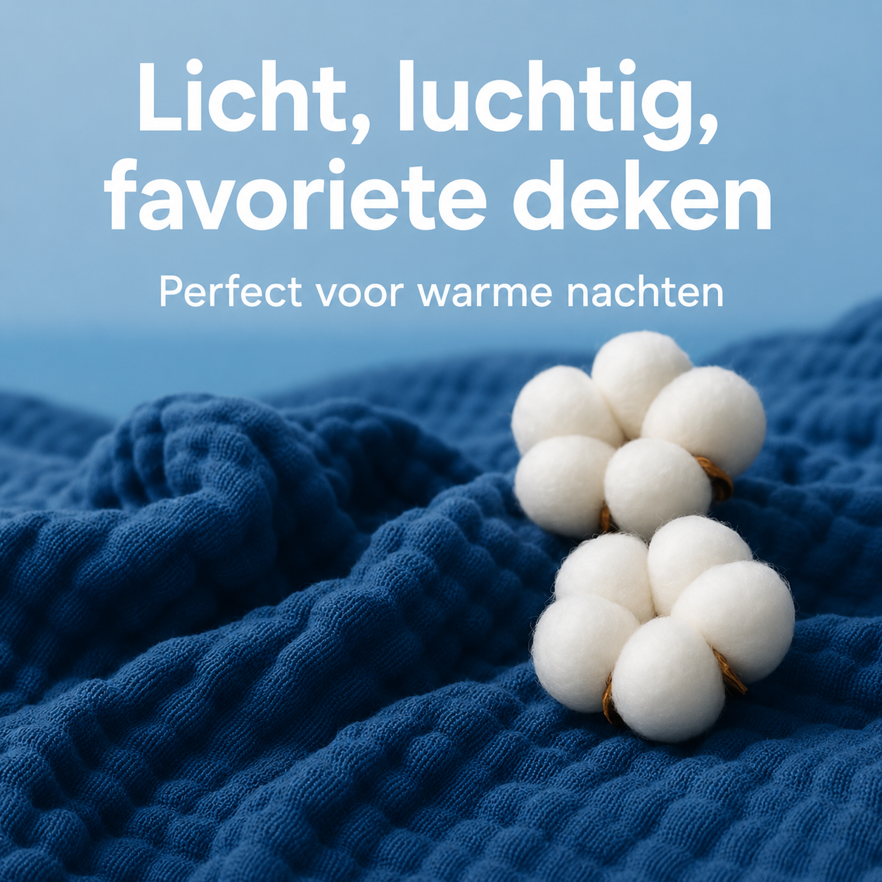 Zachte Mousseline Zomer Deken - 100% Biologisch Katoen