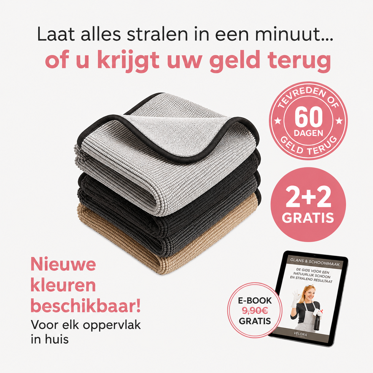 Velora Microvezeldoek (2+2 Gratis)