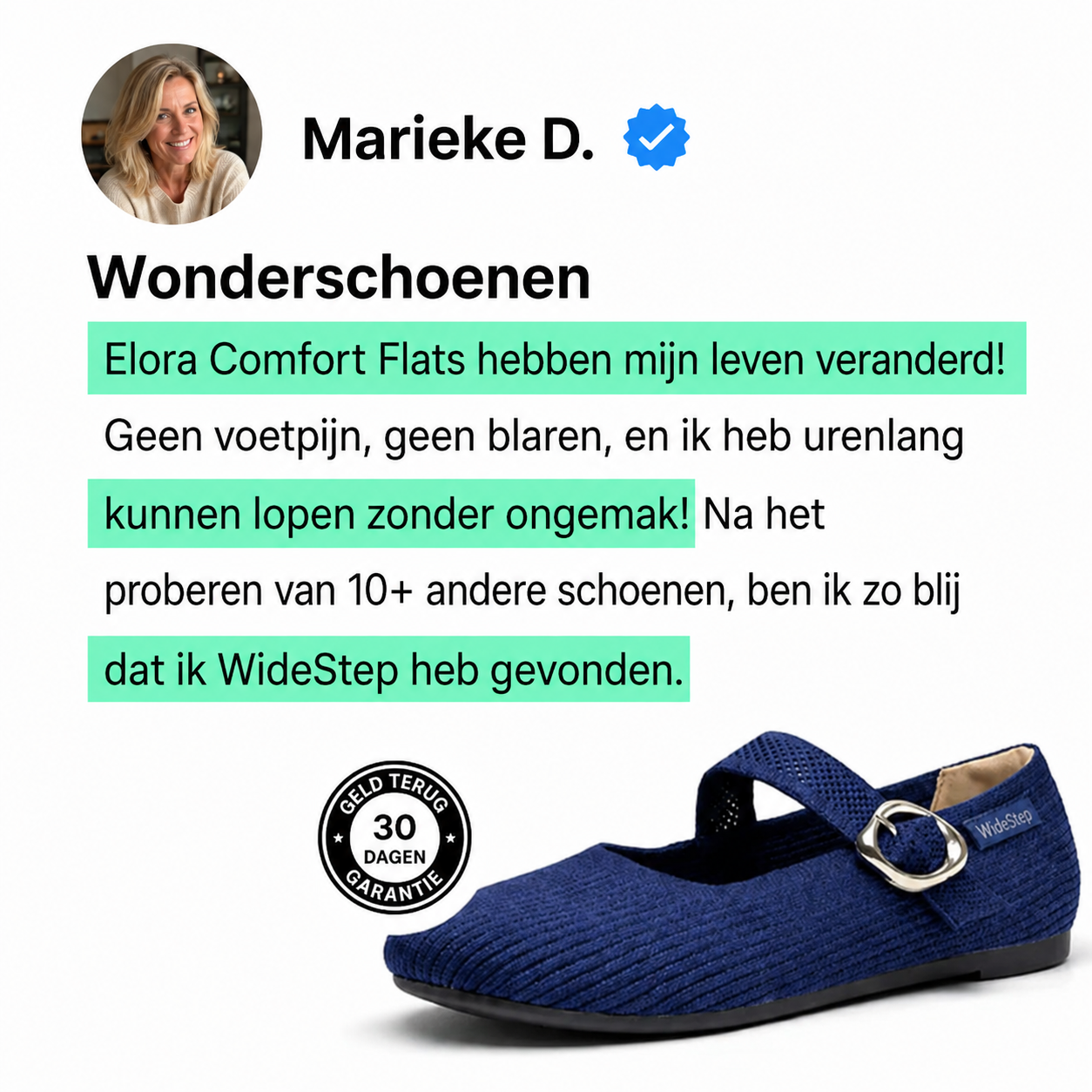WideStep | Elora Comfort Platte Schoenen