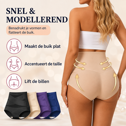 Corrigerende slip met hoge taille en buikcontrole