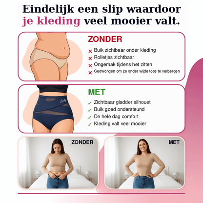 Corrigerende slip met hoge taille en buikcontrole