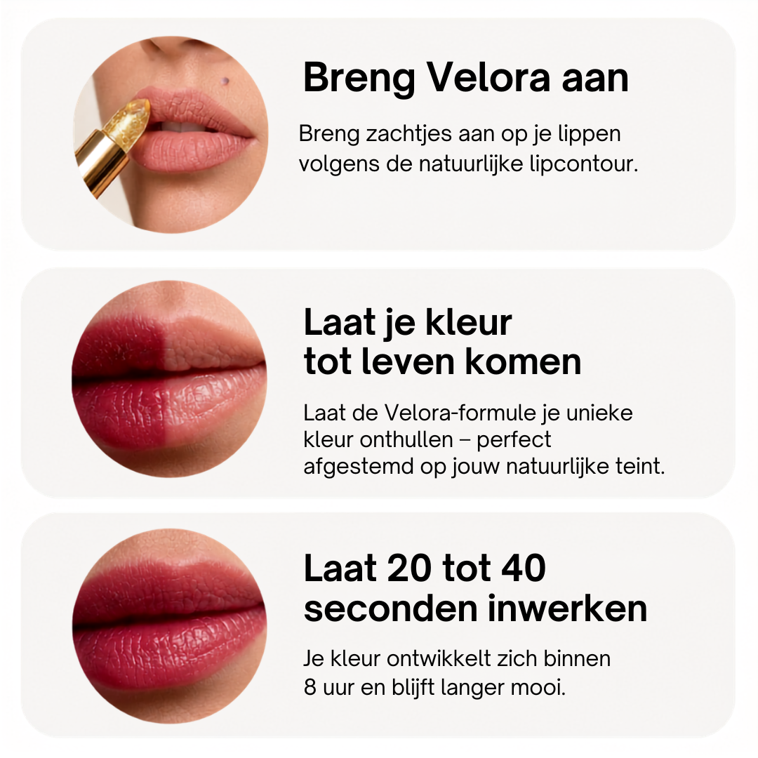 Velora™ pH Glow Lippenstift – Past zich aan jouw lipkleur aan