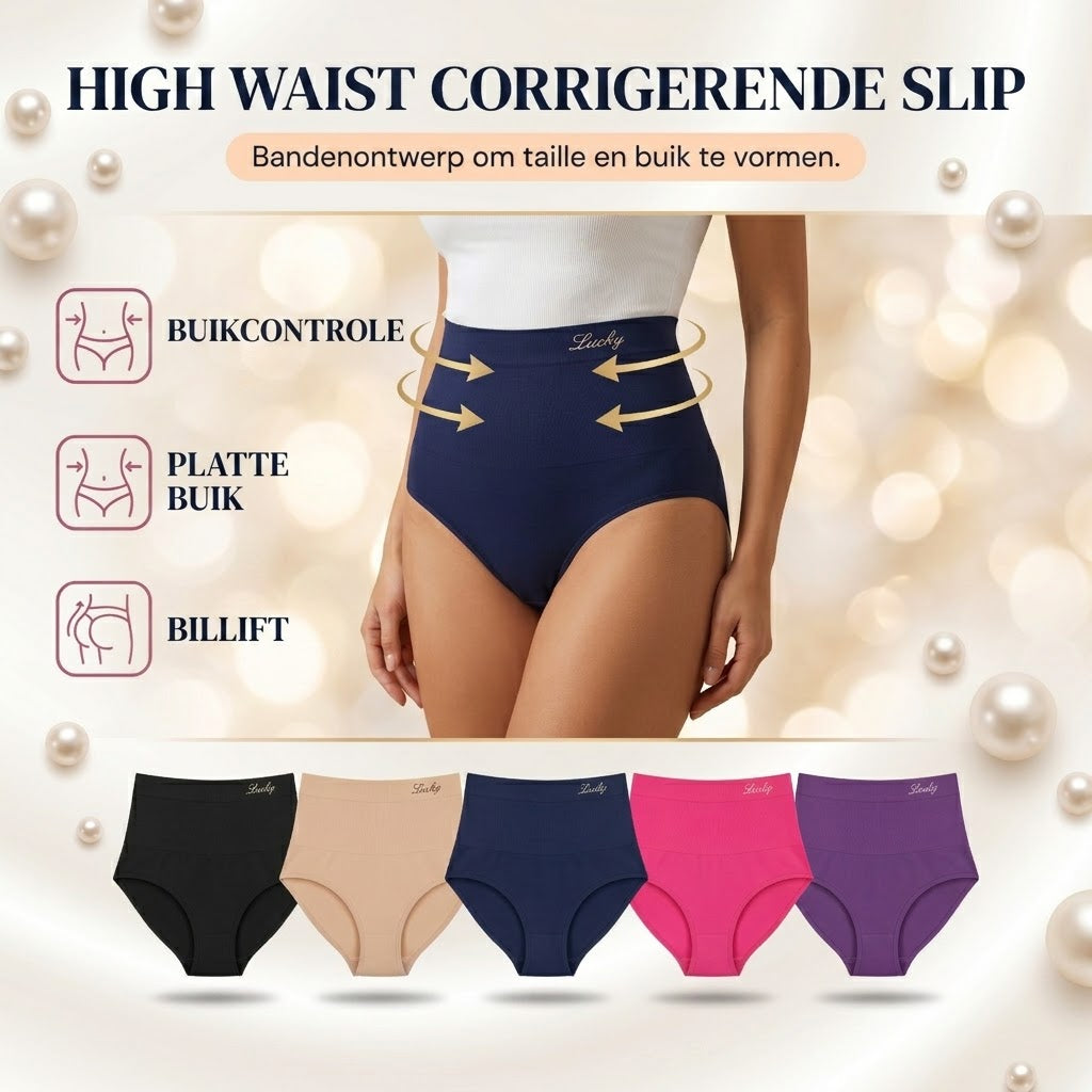 Corrigerende slip met hoge taille en buikcontrole