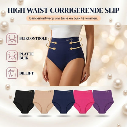 Corrigerende slip met hoge taille en buikcontrole